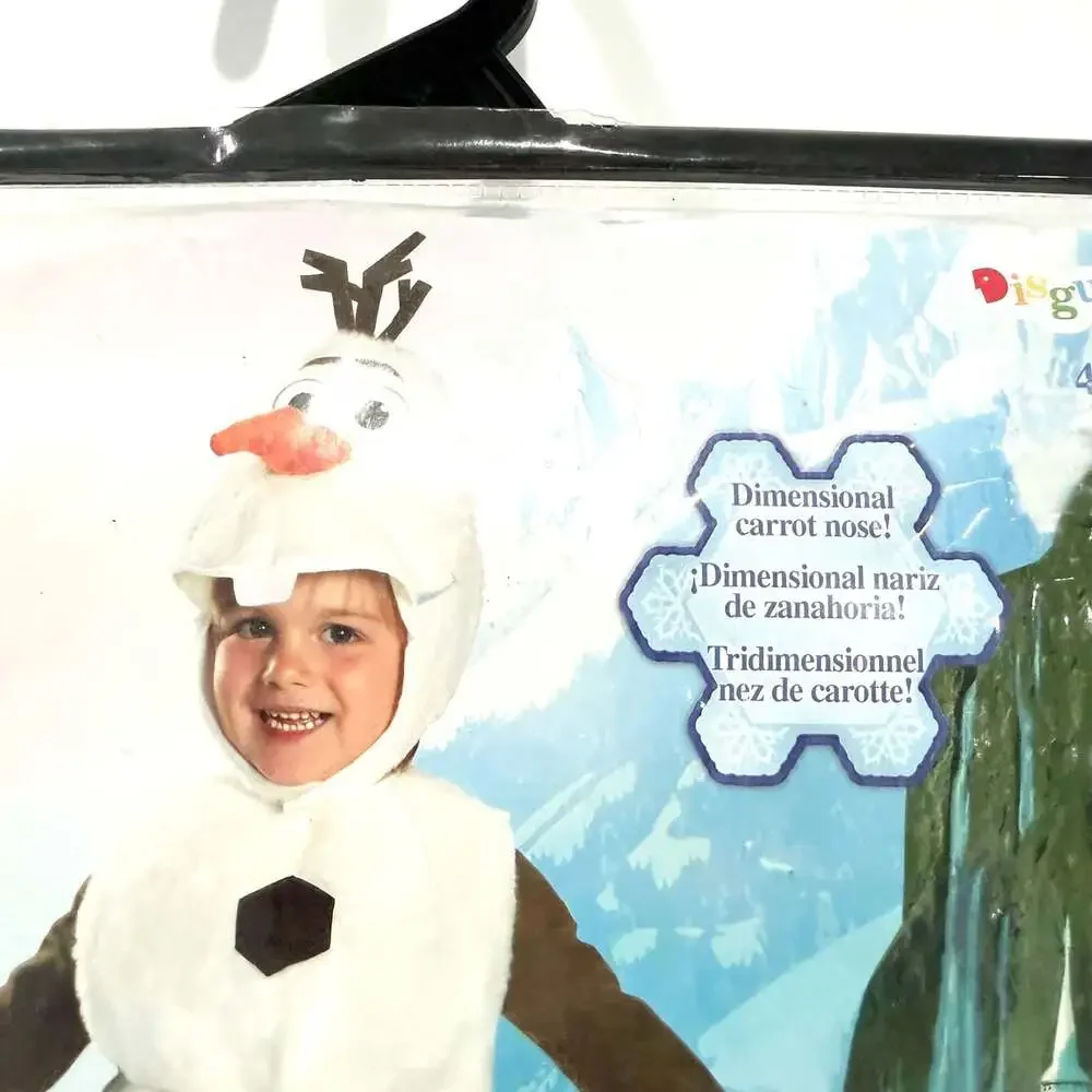 NWT Disguise Disney Frozen Olaf 2pc Halloween Cosplay Costume